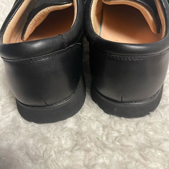 New Mt. Emey leather Black Comfort Orthotic Diabetic Walking Oxfords Men SZ 10.5 - Picture 5 of 10